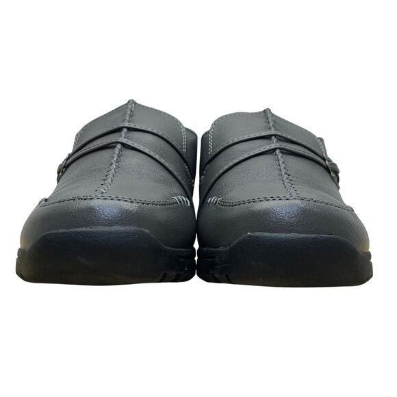 Comfortview Women’s Gray Slip On Low Wedge Natalia Loafers Shoes Size 9.5W - Picture 2 of 9